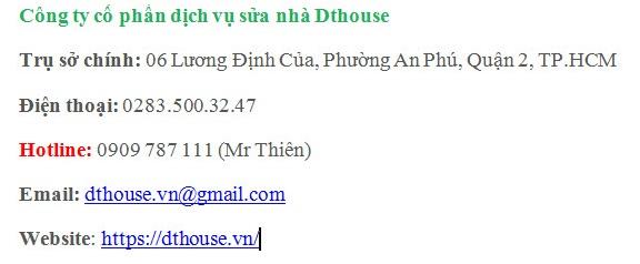dịch vụ sửa nhà