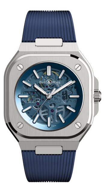 Passez en revue la réplique de montre Bell & Ross BR 05 Skeleton Blue