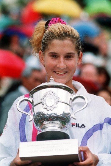 Monica Seles I primarily thank Andre Agassi for getting me into the game 