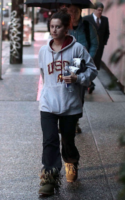 Ashley Tisdale leaving the gym in Vancouver