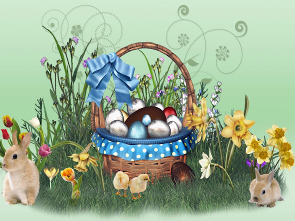 Uskrs besplatne pozadine za desktop 1024x768 slike čestitke blagdani zec pilići free download Happy Easter