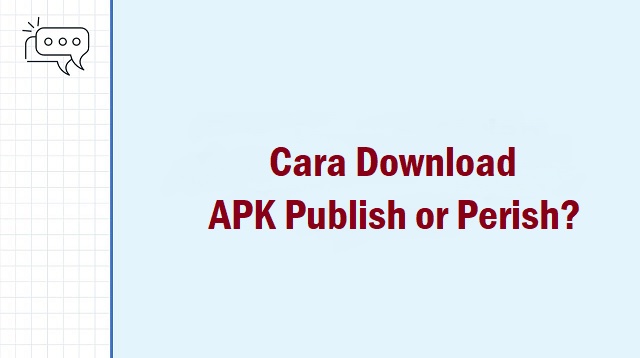 Cara Menggunakan Publish or Perish