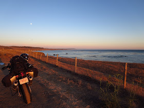 Aprilia Tuono San Simeon Sunset