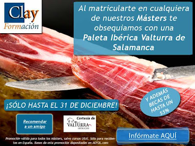 regalo jamón por apuntarse en un master