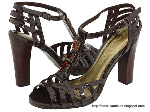 Leder sandalen:sandalen-353809