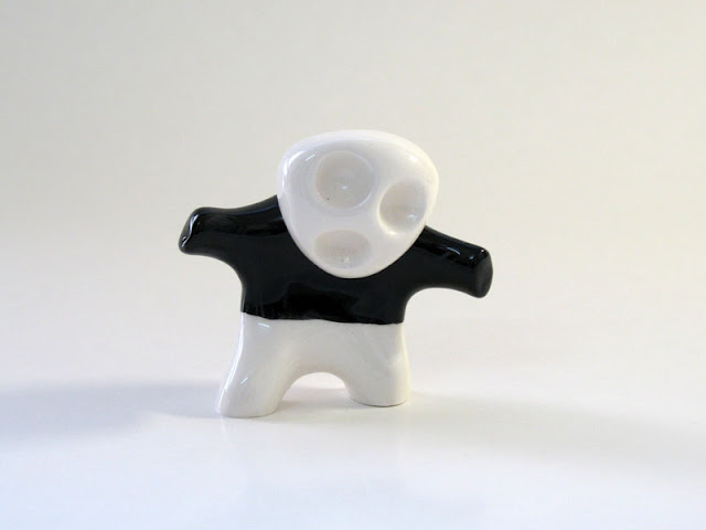 Ceramic B-Boy character, standing position figure