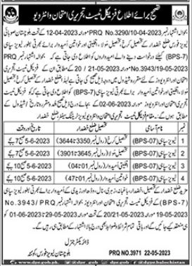 Jobs in Balochistan Levies Force