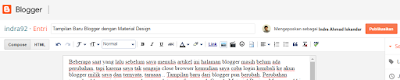 Tampilan Baru Blogger dengan Material Design 2 - indra92