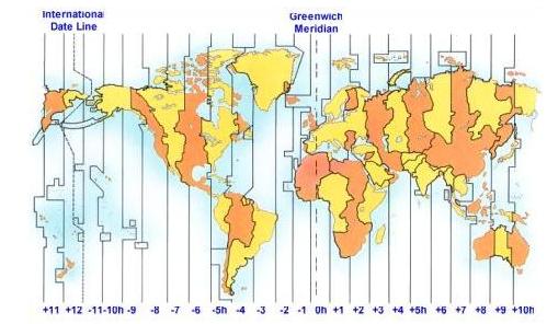 standard time zones canada. Most adjacent time zones are