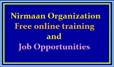 Nirmaan Organization:Free software online training and Placements