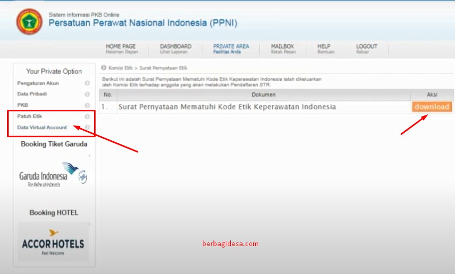 Cara Download Surat Pernyataan Patuh Etika Profesi Keperawatan 2022, PPNI, NIRA, STR Perawat