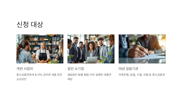 소상공인대출이자 환금신청대상