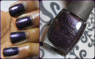 Dark purple polish with shimmer