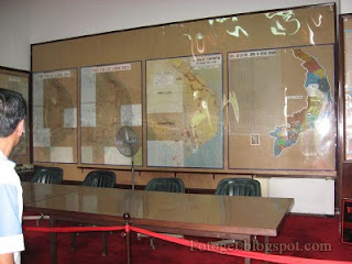 The map room in Independence Palace