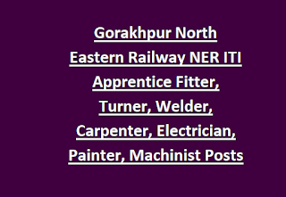 Gorakhpur North Eastern Railway NER ITI Apprentice Fitter, Turner, Welder, Carpenter, Electrician, Painter, Machinist Posts Recruitment 2023