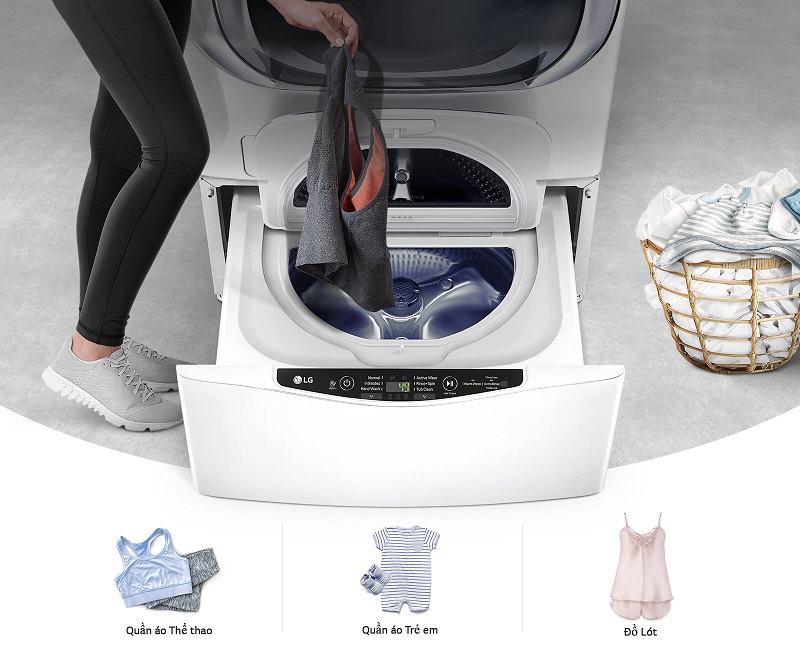 Máy giặt LG TWINWash Mini Inverter 2 kg TG2402NTWW Máy giặt LG TWINWash Mini Inverter 2 kg TG2402NTWW