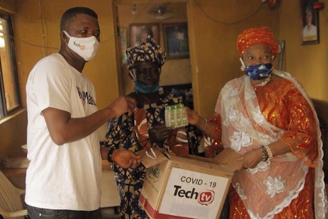 COVID–19: TechTV Boss, Don Pedro Aganbi Donates Face-Masks, Sanitizers To Market Leaders On Birthday.