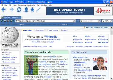 Opera web browser ( Version 7.0 )