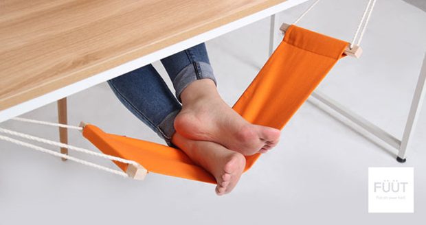 Under-Desk Hammock For Your Feet