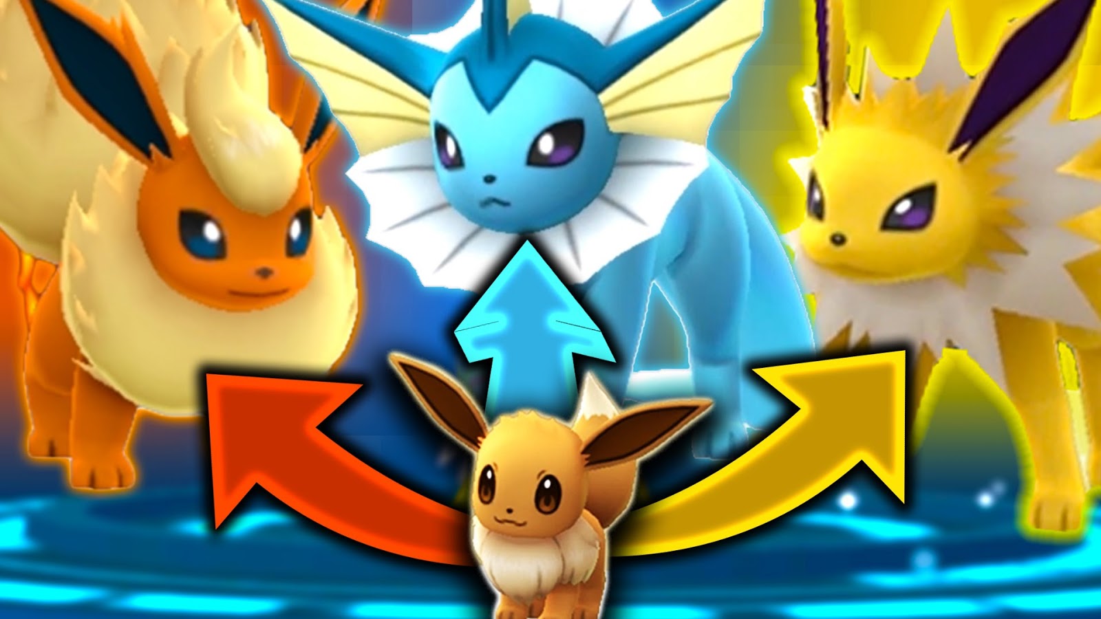 Cara Evolusi Eevee Menjadi Vaporeon Flareon Dan Jolteon Di