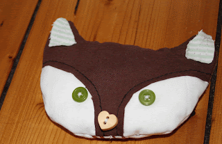 Microwavable Foxy Handwarmer!  @OwlPrintPanda.blogspot.co.uk