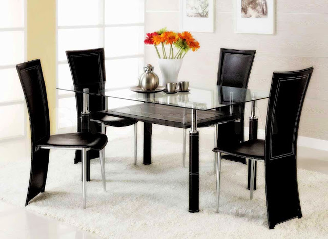 Nice Black Dining Table Design