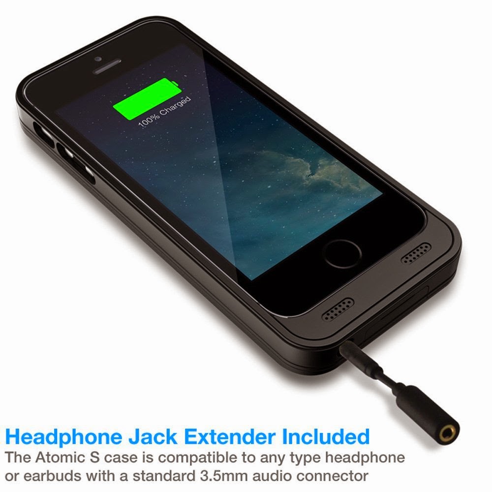 iPhone 5 Battery Case with Built-in Kickstand