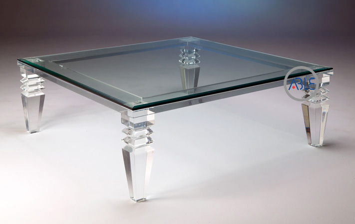 perspex coffee table