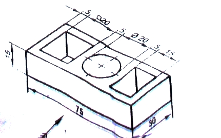 free hand image in Engineering Graphics GE2111 morning session Question paper - January 2013