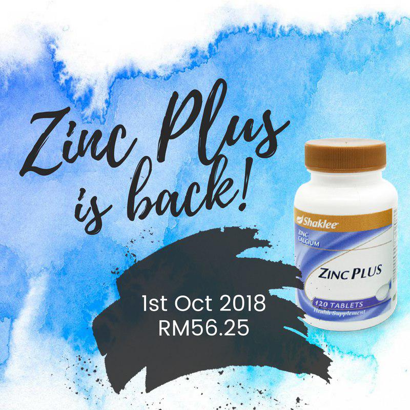 Zinc Plus Shaklee & Set Kesihatan Dalaman Khas Untuk 