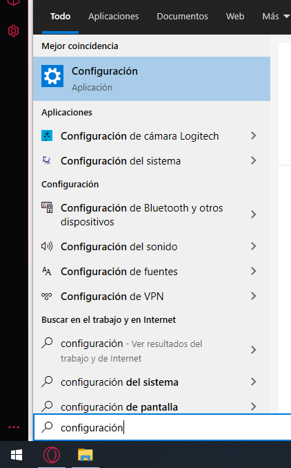 Acceder a configuración