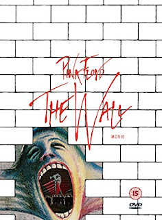 Affiche du film "Pink FLoyd The Wall" d'Alan Parker, avec la représentation du fameux mur et des animations tirées du film