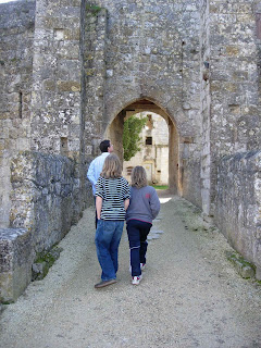 Larresingle castle battlements close to our large gite to rent in Gers