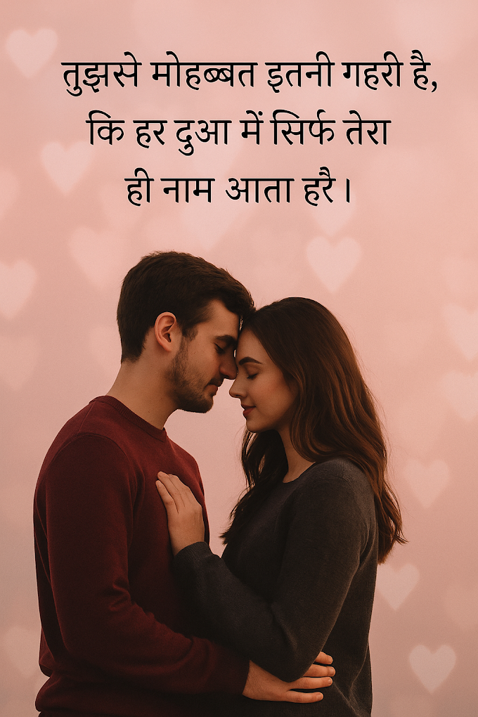 प्यार भरी, सच्ची और प्यारी शायरियाँ