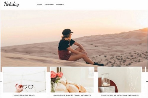 holiday amp blogger template