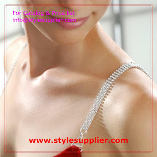 rhinestone bra straps four row