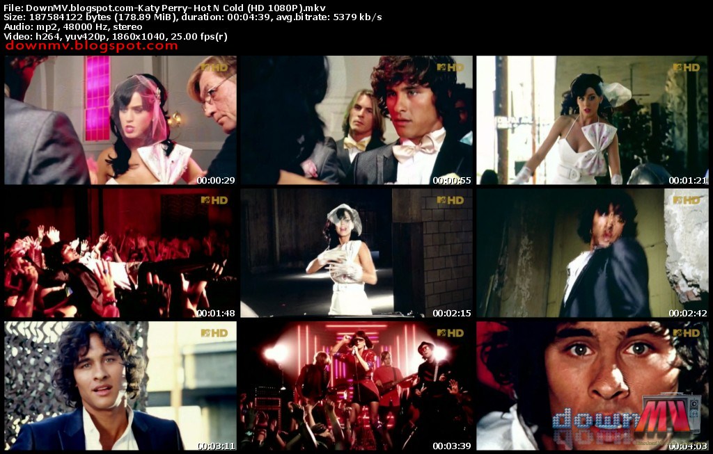 Katy Perry Hot N Cold HD 1080P 178MB