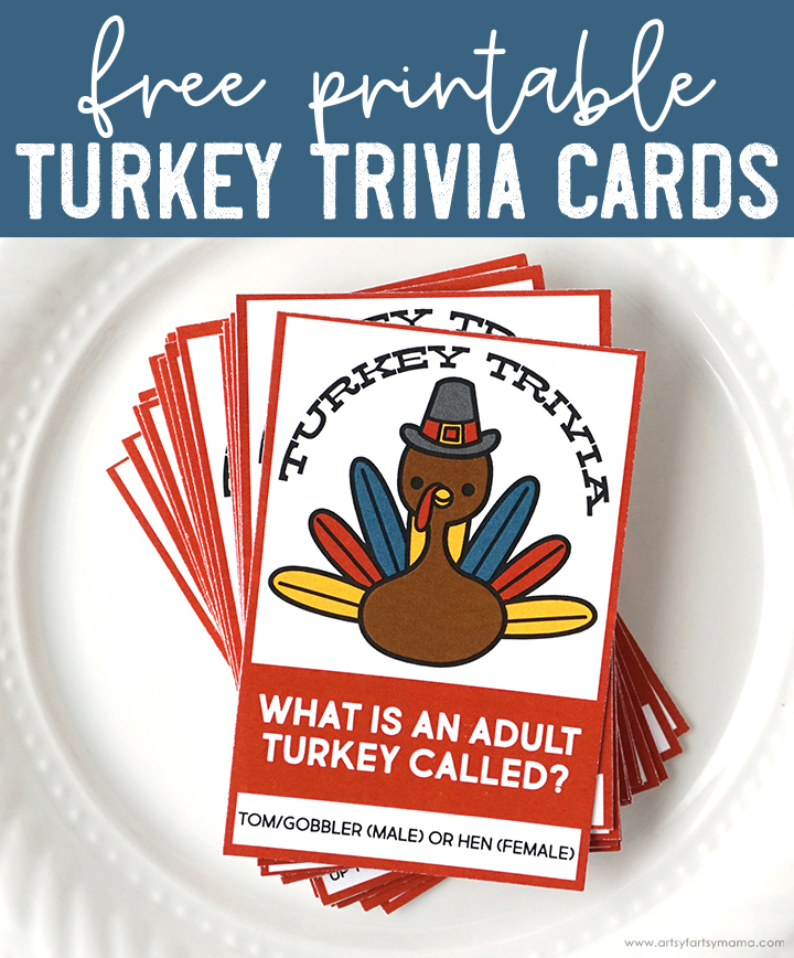 Free Printable Turkey Trivia Cards Artsy Fartsy Mama