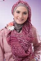 Contoh model kreasi jilbab sifon