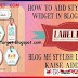 Blog Me 3 Stylish Label Widget Kaise Add Kare