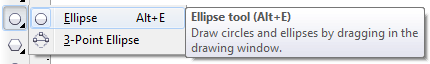 Mengenal bagian CorelDRAW - Ellipse Tool