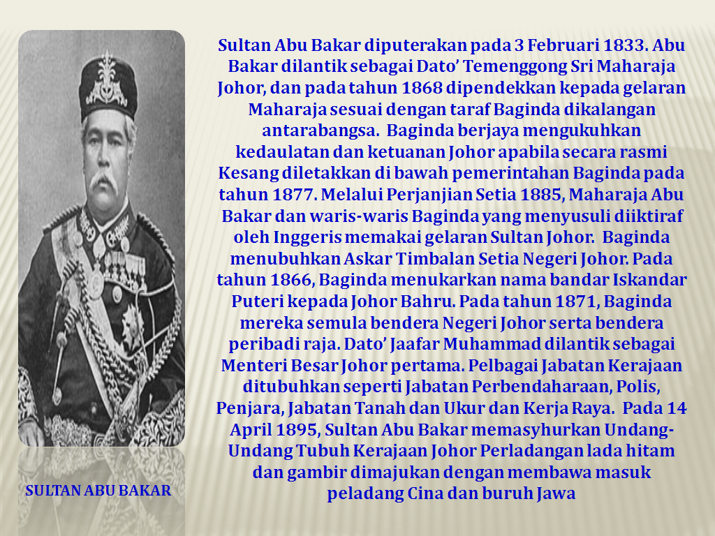 LATAR BELAKANG SEJARAH KESULTANAN MELAYU: SEJARAH NEGERI JOHOR