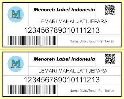 Contoh Label Stiker Asset