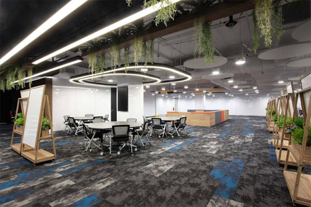 Thảm trải sàn cho văn phòng có thiết kế và kiểu dáng vô cùng phong phú