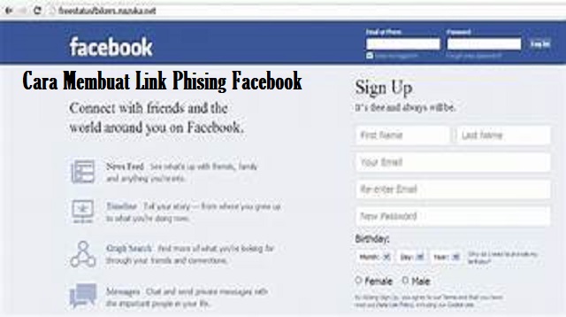 Cara Membuat Link Phising Facebook