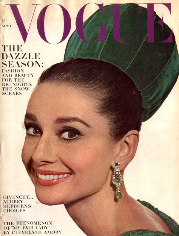 Audrey Hepburn has graced several fashion magazine covers ever since the