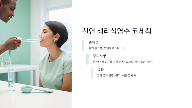천연 생리식염수 코세척