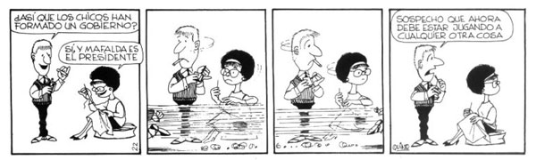 Mafalda jugando al gobierno 1