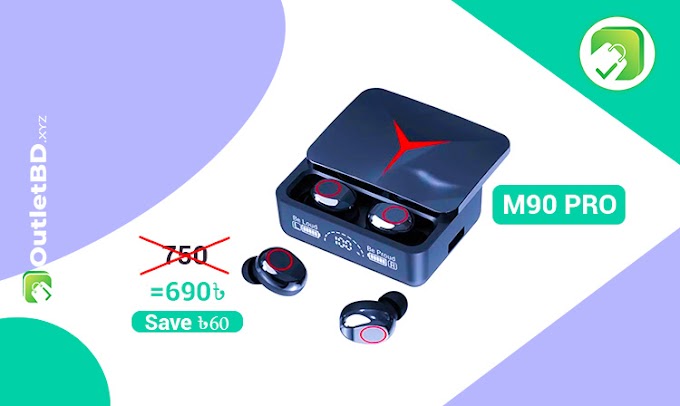 TWS Bluetooth AirPods M90 Pro with Type C Port and LED Display