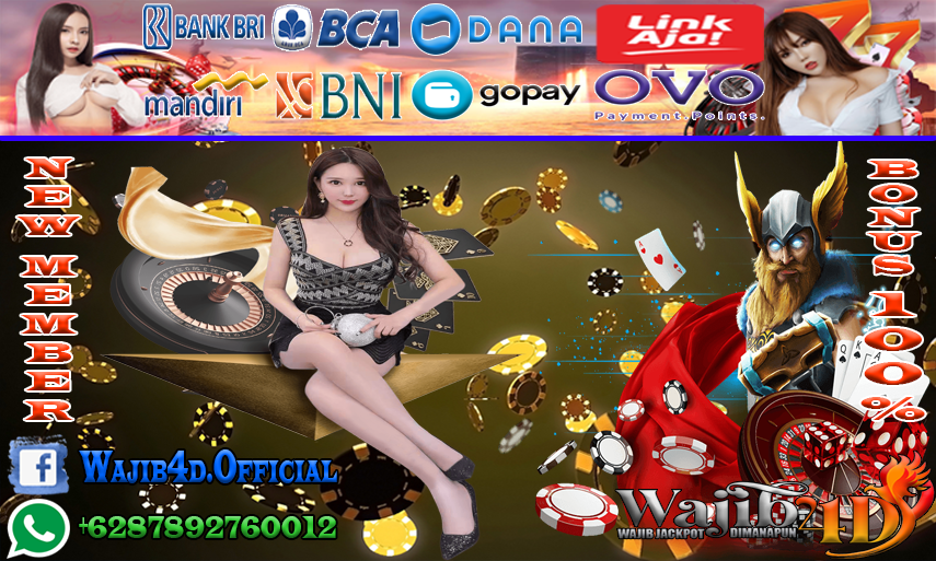 WAJIB4D BANDAR BONUS NEW MEMBER 100% DALAM BERMAIN BETTING SLOT ONLINE